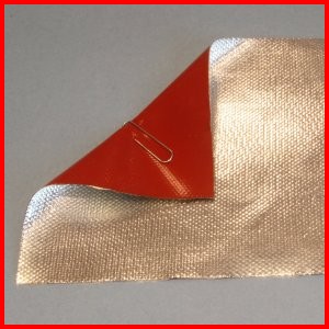 Fiberglass fabric 1 side aluminized PET 1 side silicone rubber